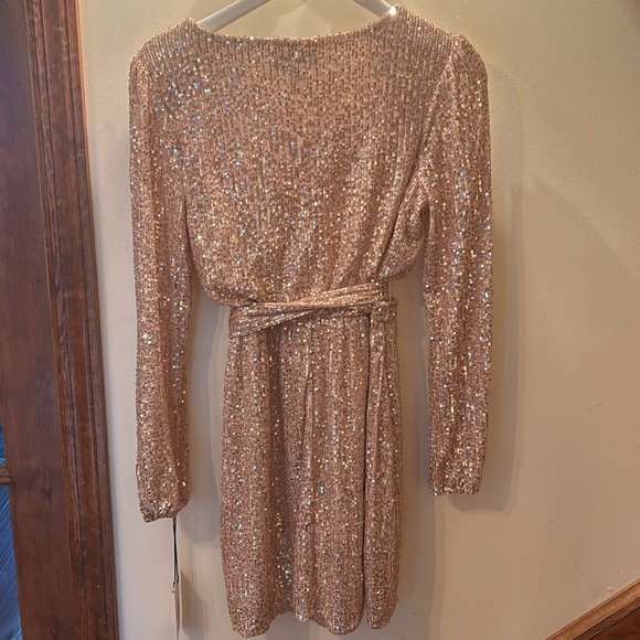 Crystal Sky Gold Sequined Dress - Picture 6 of 8